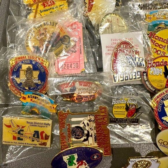 Honda Goldwing  Motorcycle Rally Wing Ding Assorted Collectible Pins over 40 - Picture 3 of 16